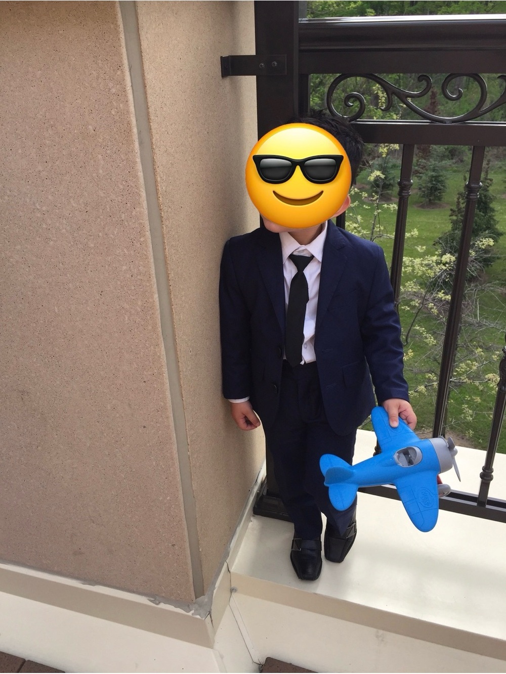 Boys Navy Blue Suit